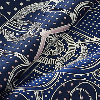 Bandana 55 Eperon d'Or - Azul | Hermès España